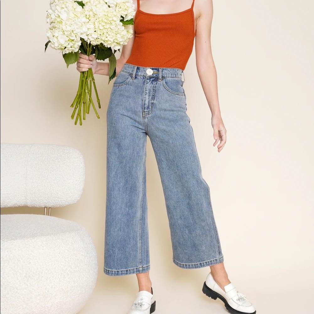 Whimsy & Row Flora Pant - Light Denim - Picture 2 of 6